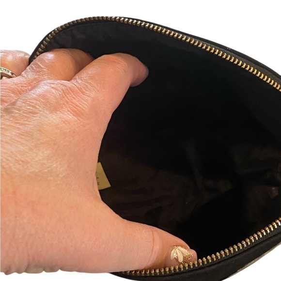 Kate Spade Marcy Owl Black Nylon Cosmetic Bag EUC - Picture 6 of 9